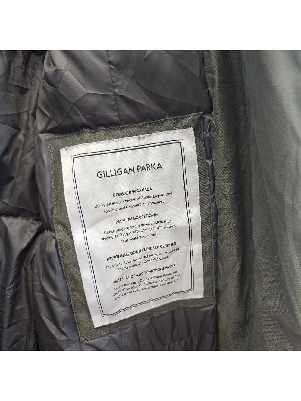 Babaton Gilligan Parka Premium Goose Down in Green - Picture 11 of 16